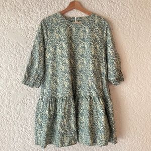 NWOT Mod Dolly drop-waist dress of Liberty-like pattern, size S